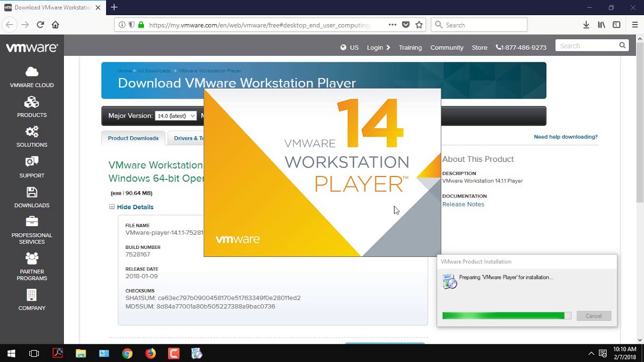 download vmware workstation free